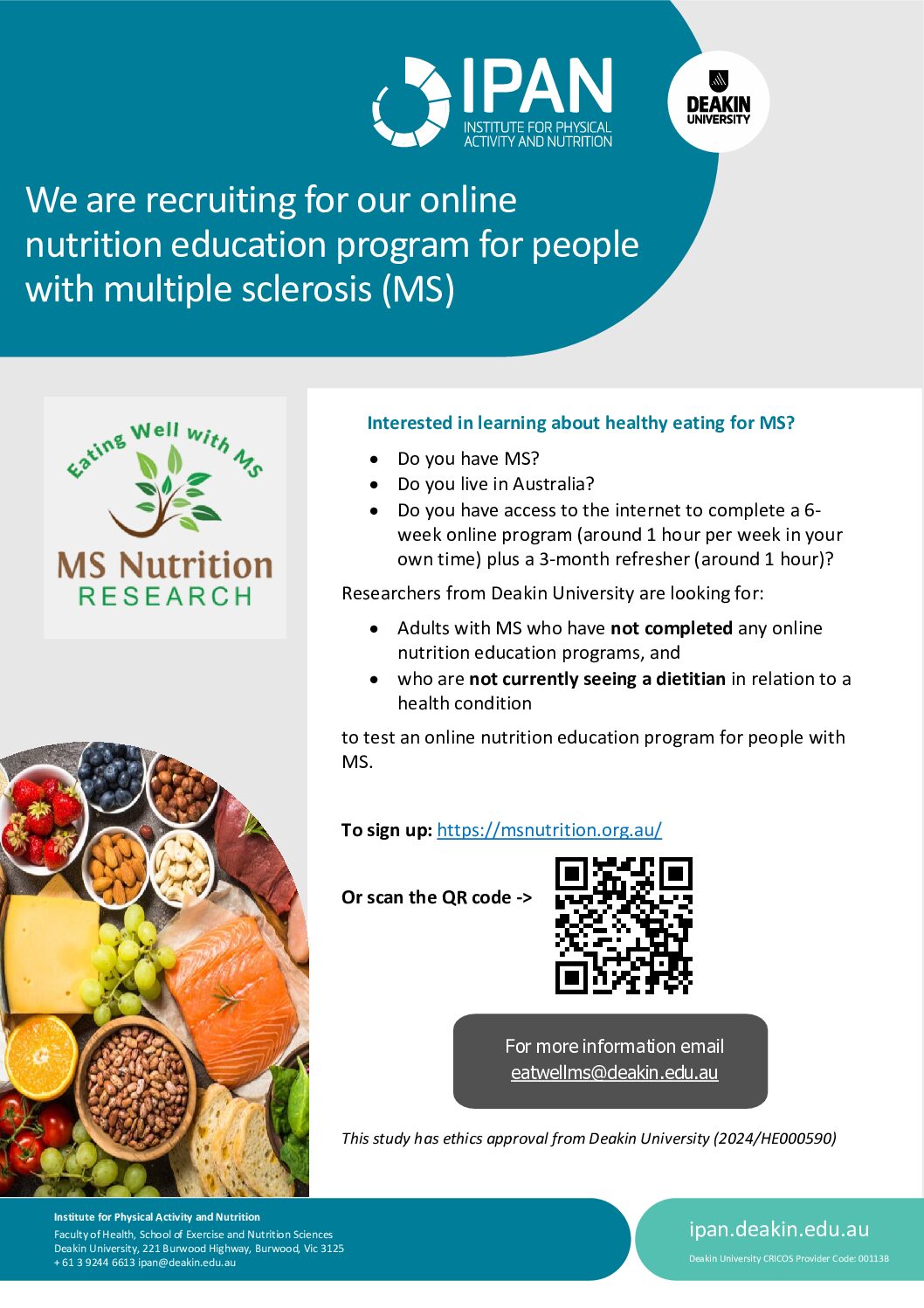 Eating well with MS